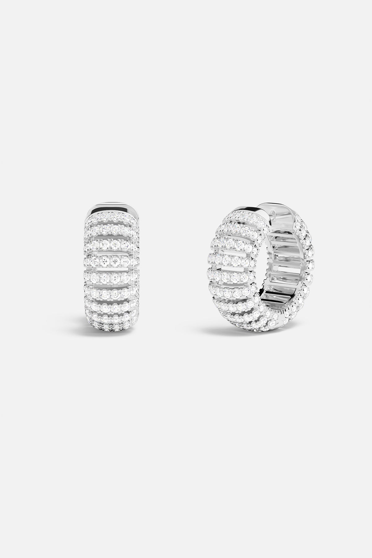 Pavé Hoop Earrings