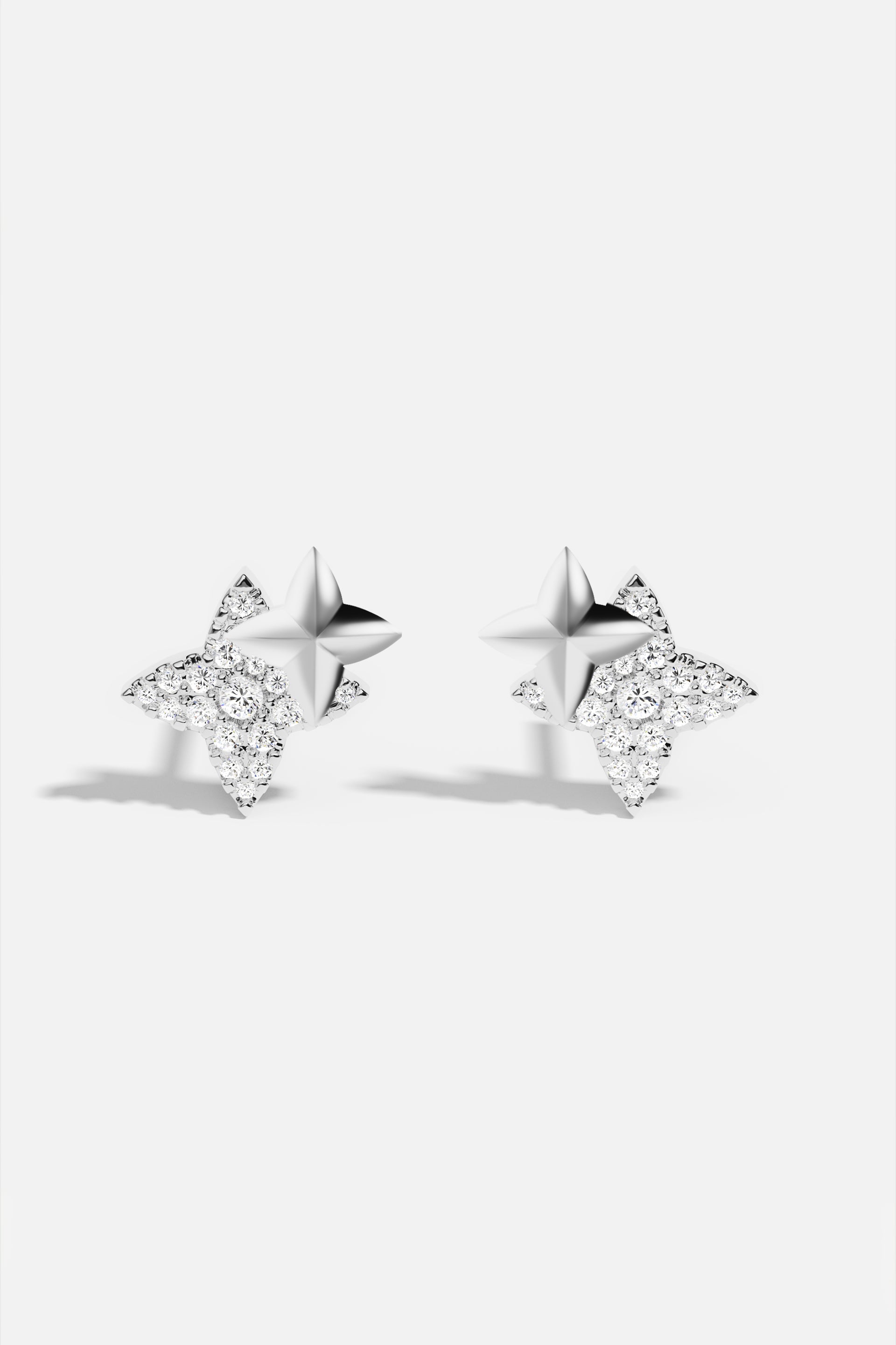 Météorites Silver Stud Earrings