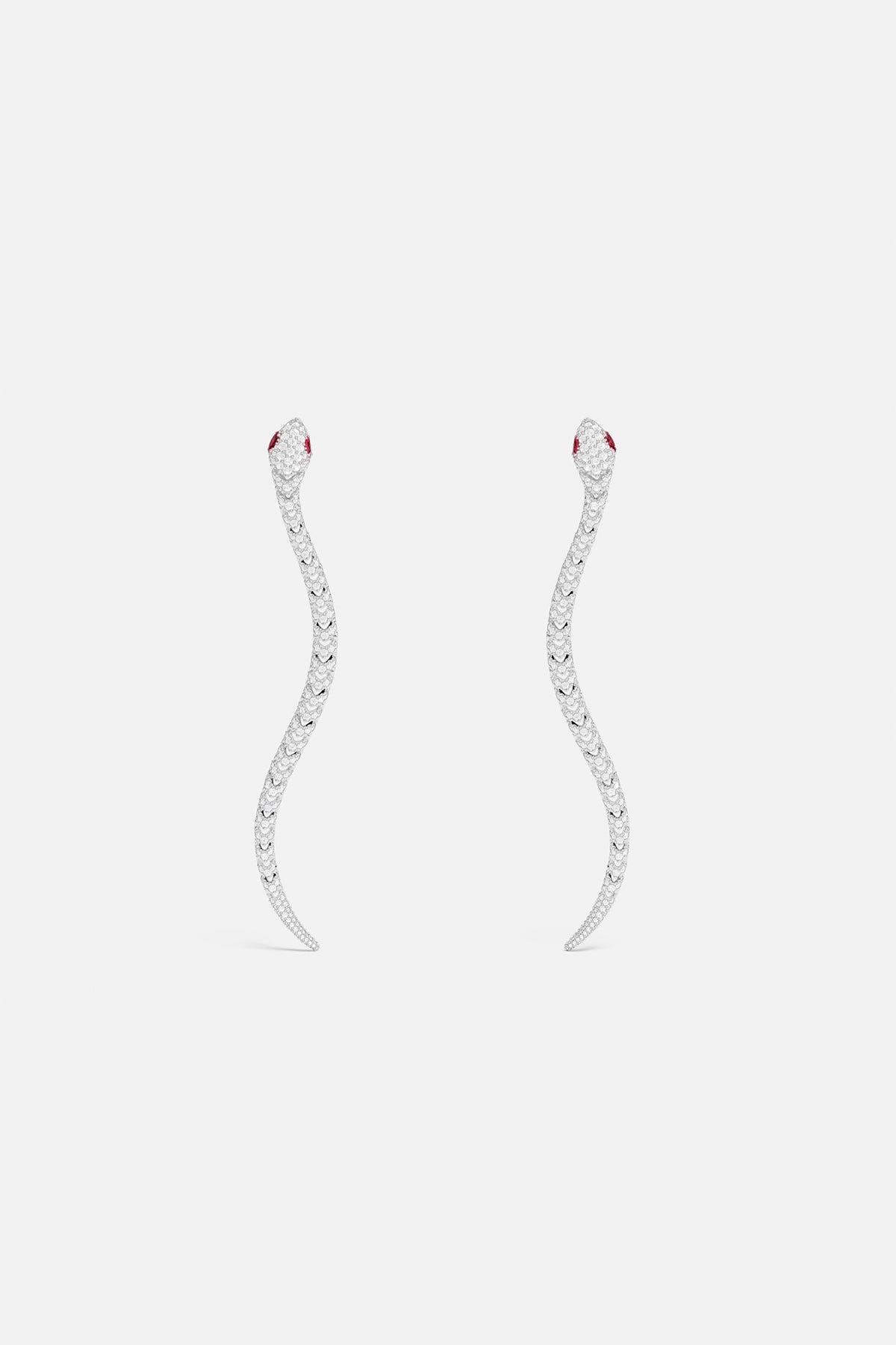 Pavé Kaa Drop Earrings