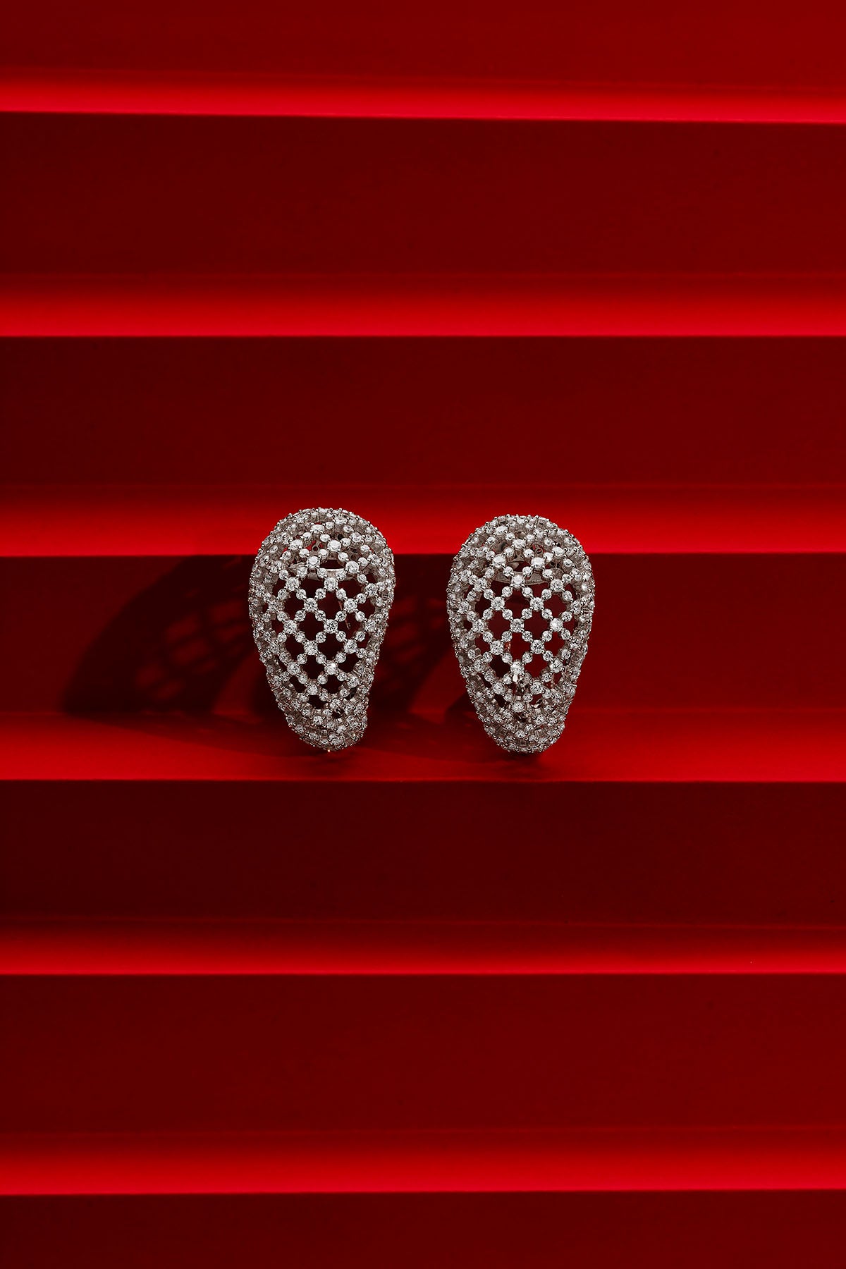 Maille Rivet Pavé Earrings