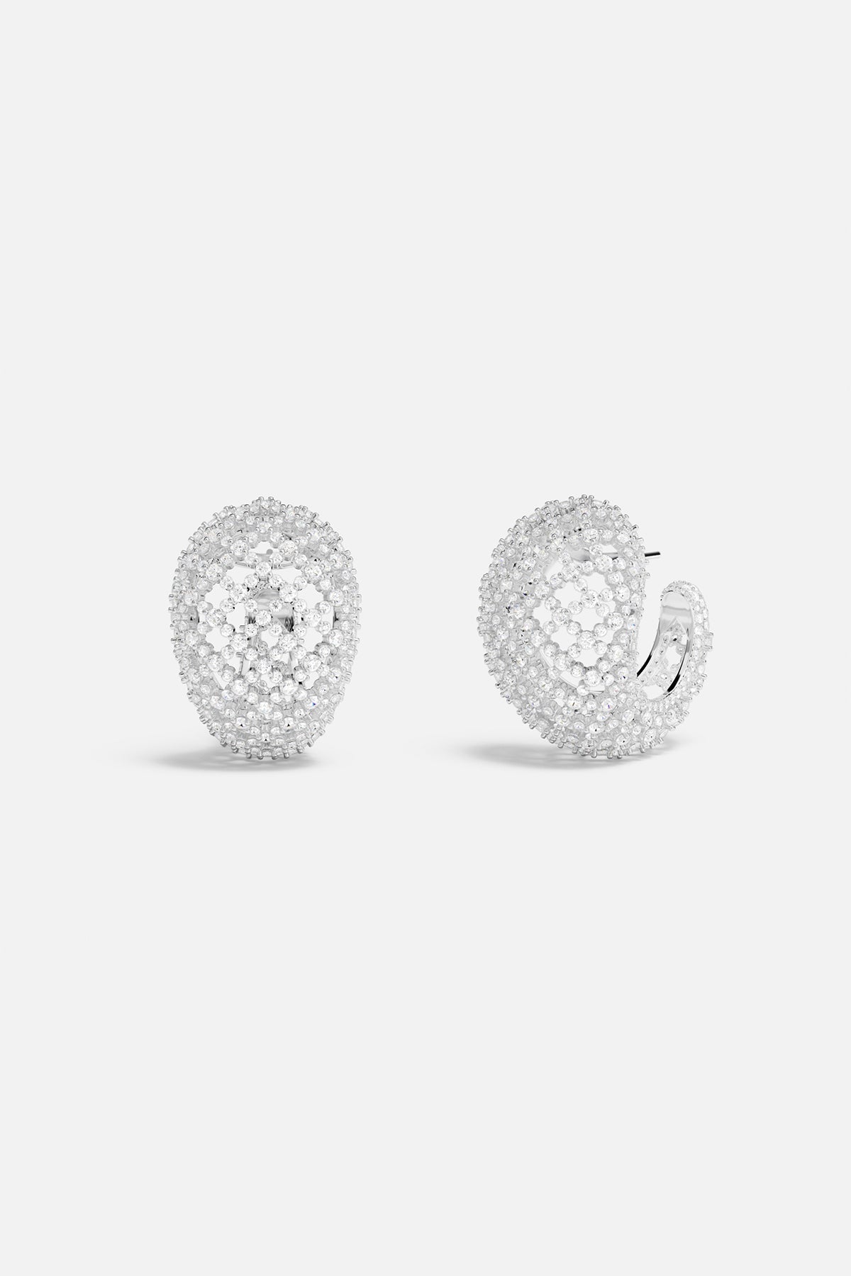 Maille Rivet Pavé Earrings