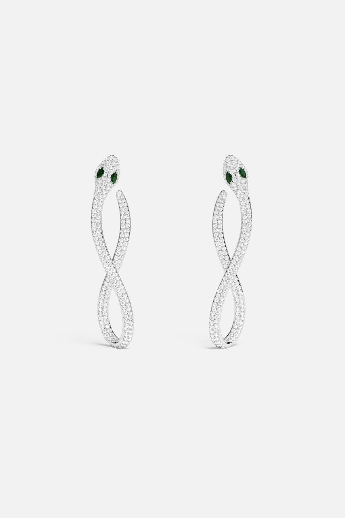 Pavé Kaa Earrings