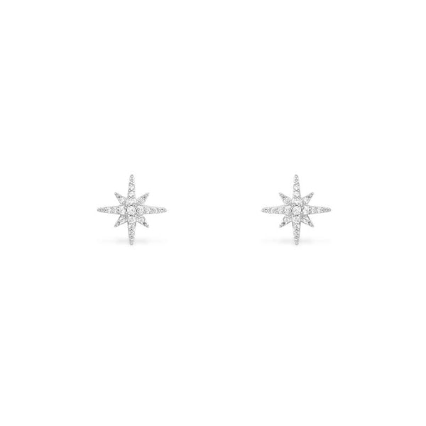 Météorites Stud Earrings - silver
