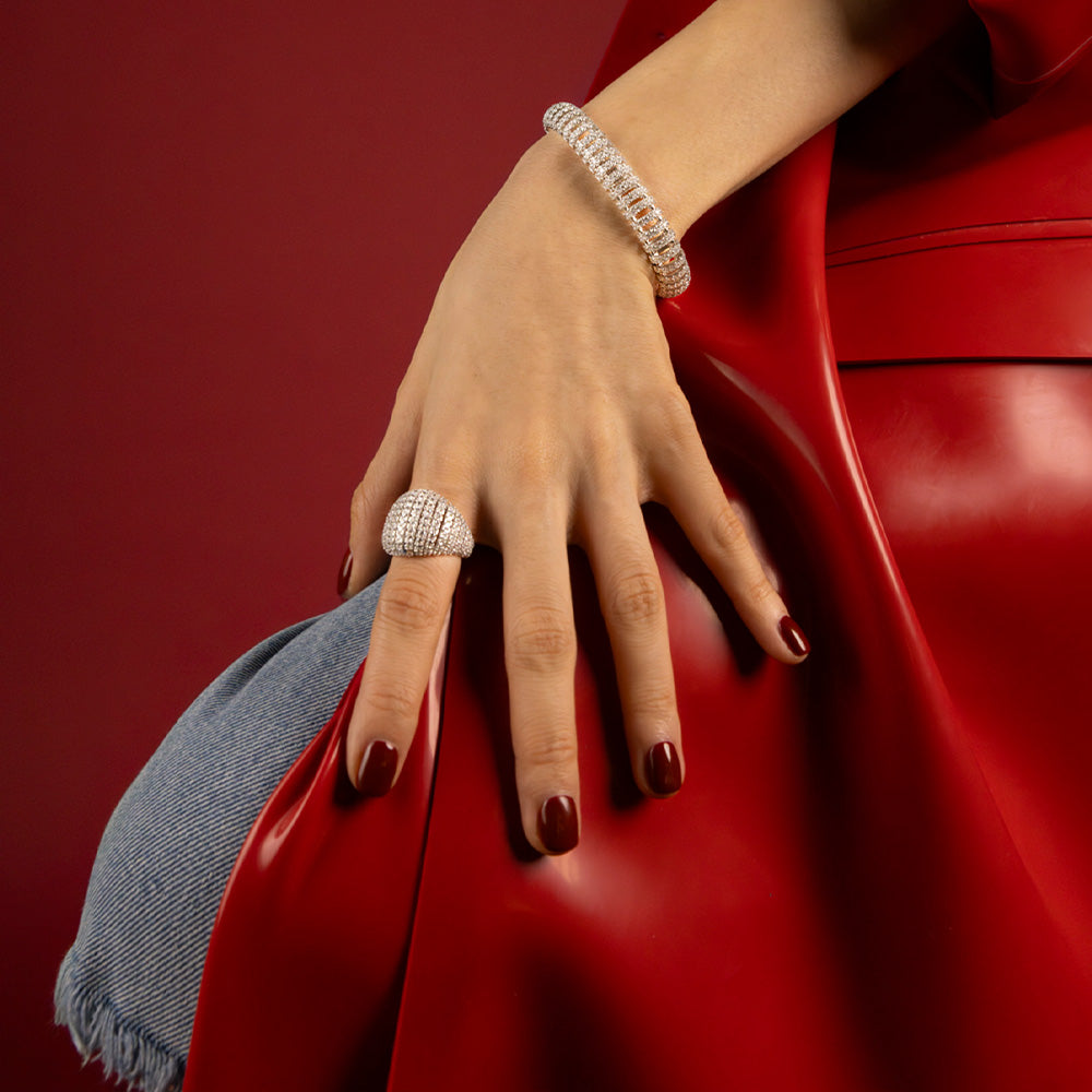 APM Monaco Collection Hiver Rings Dôme Pavé Ring