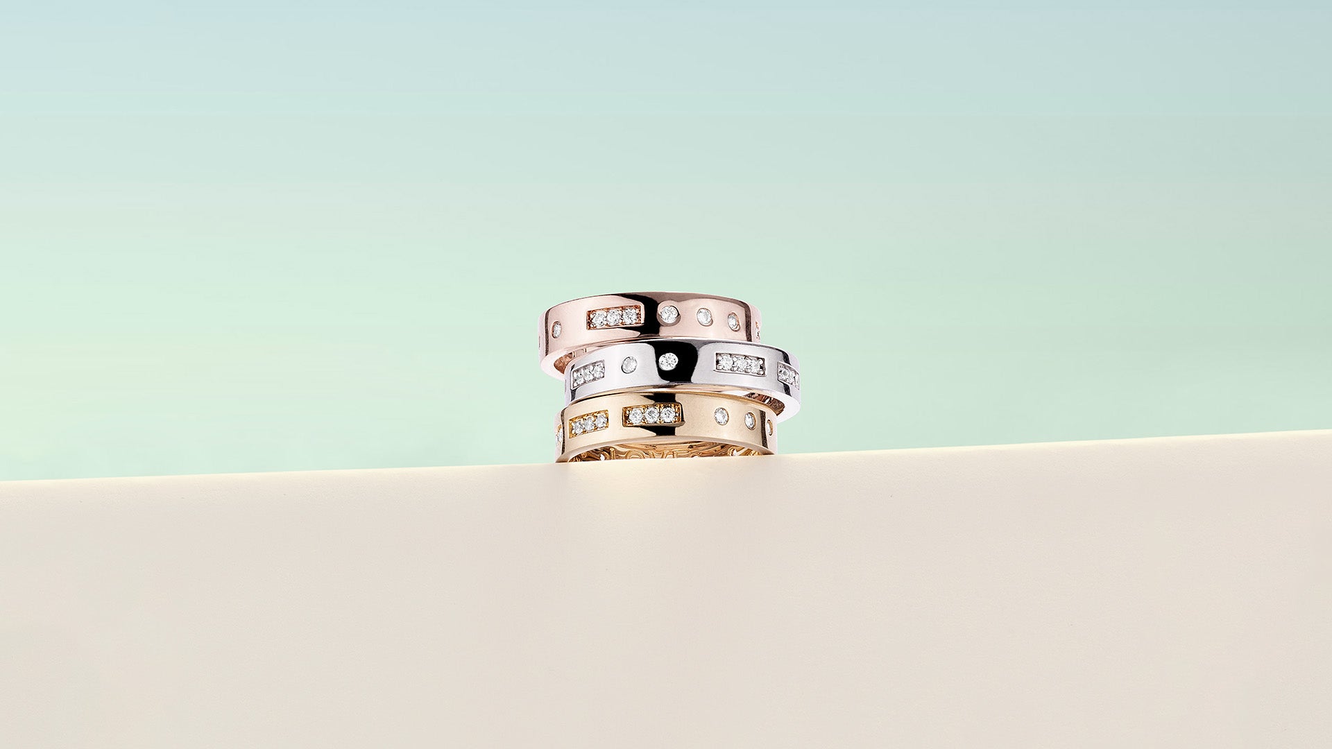 APM Monaco Collection Morse Code Rings Love Rings