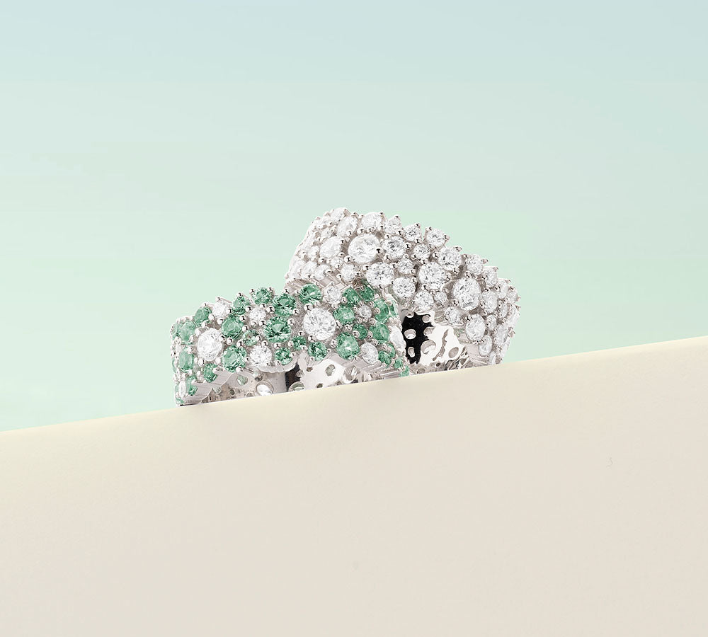 APM Monaco Collection Printemps Raindrop Rings