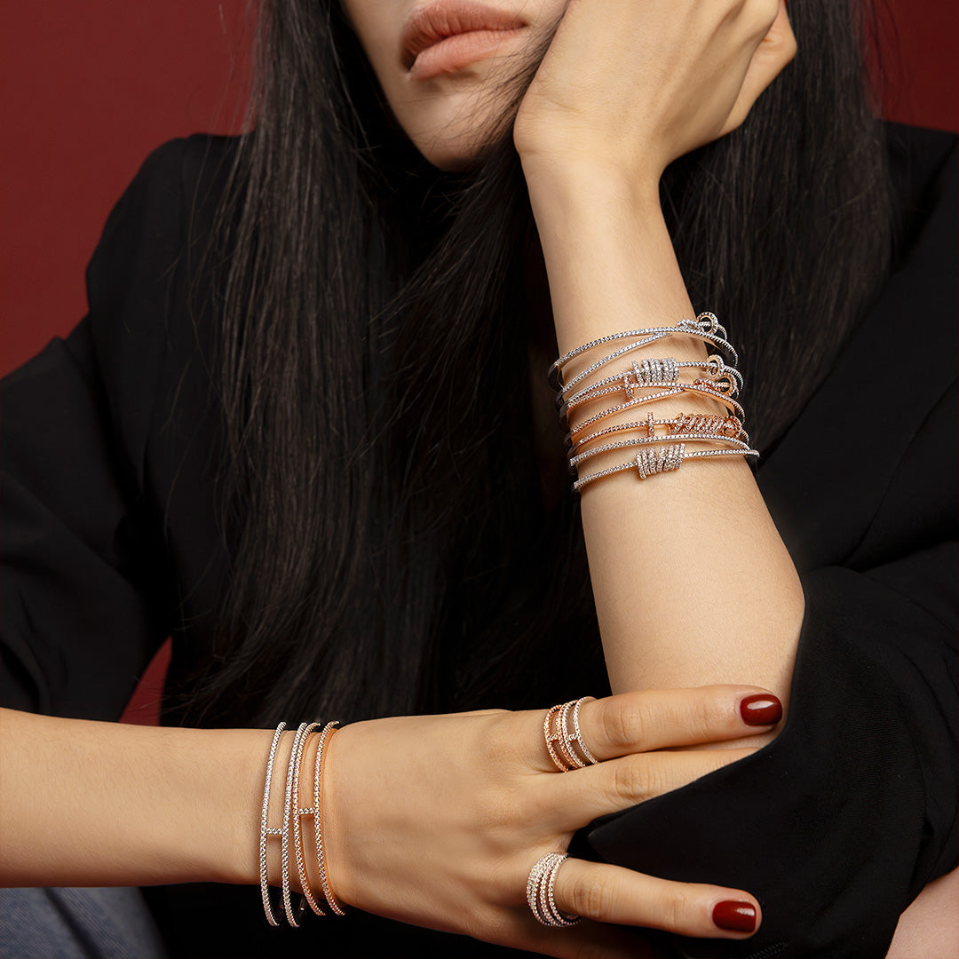 APM Monaco Collection Croisette Pave Rings Bracelets