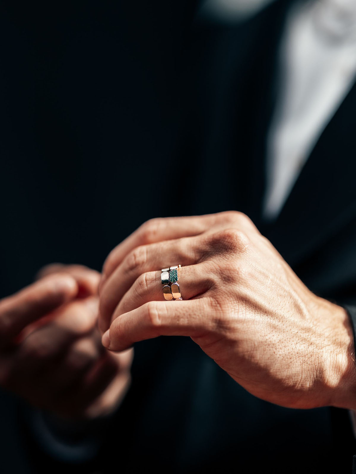 APM Monaco Charles x Arthur Leclerc Dainty Rings worn