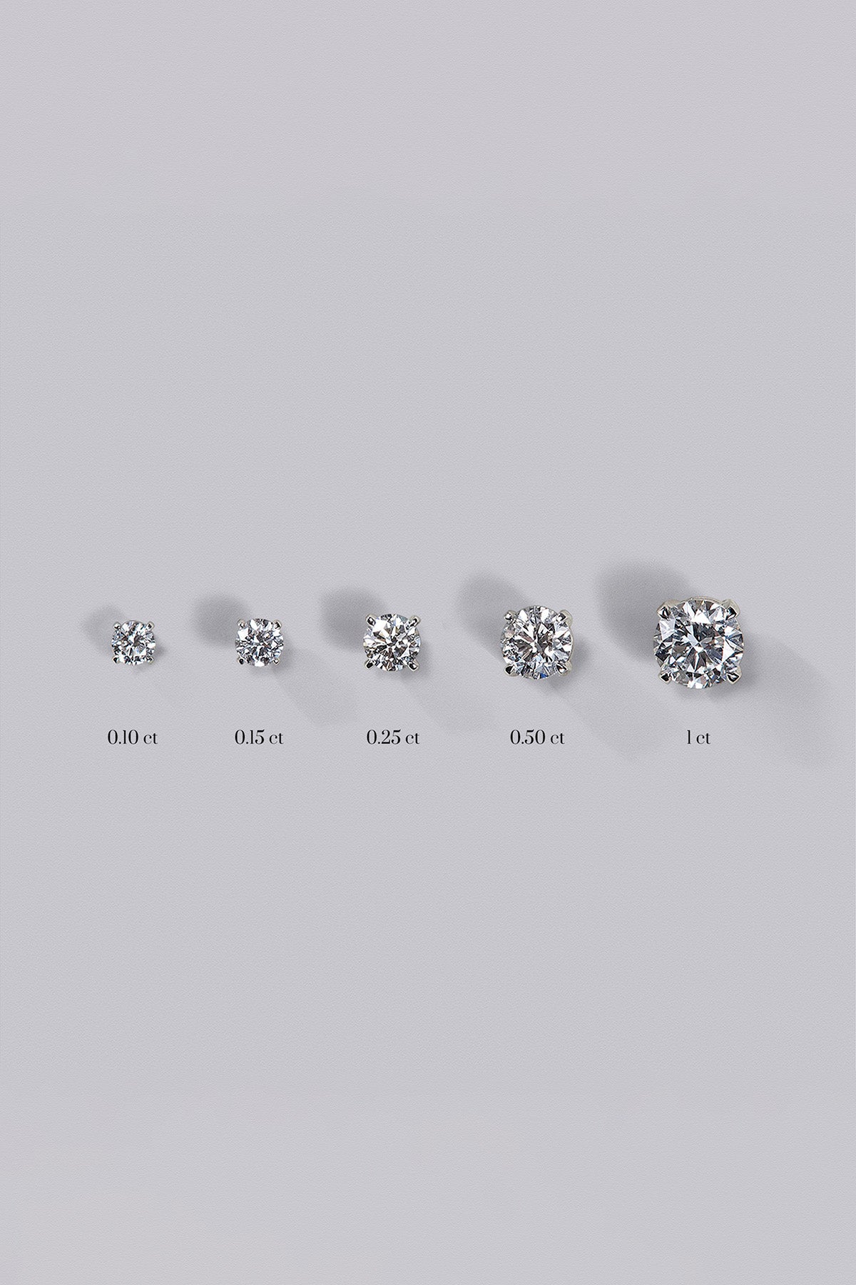 Round Diamond Stud Earrings (0.20ct) - APM Monaco UK