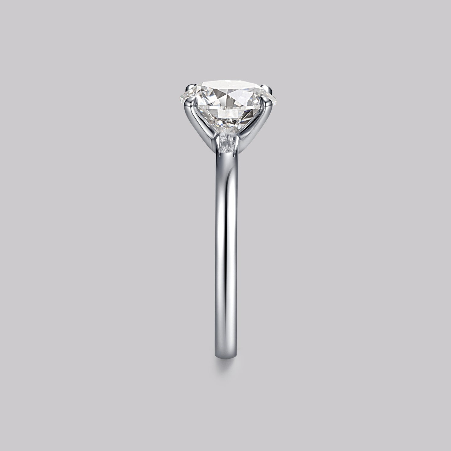 Solitaire Round Diamond Ring (2ct) - APM Monaco UK