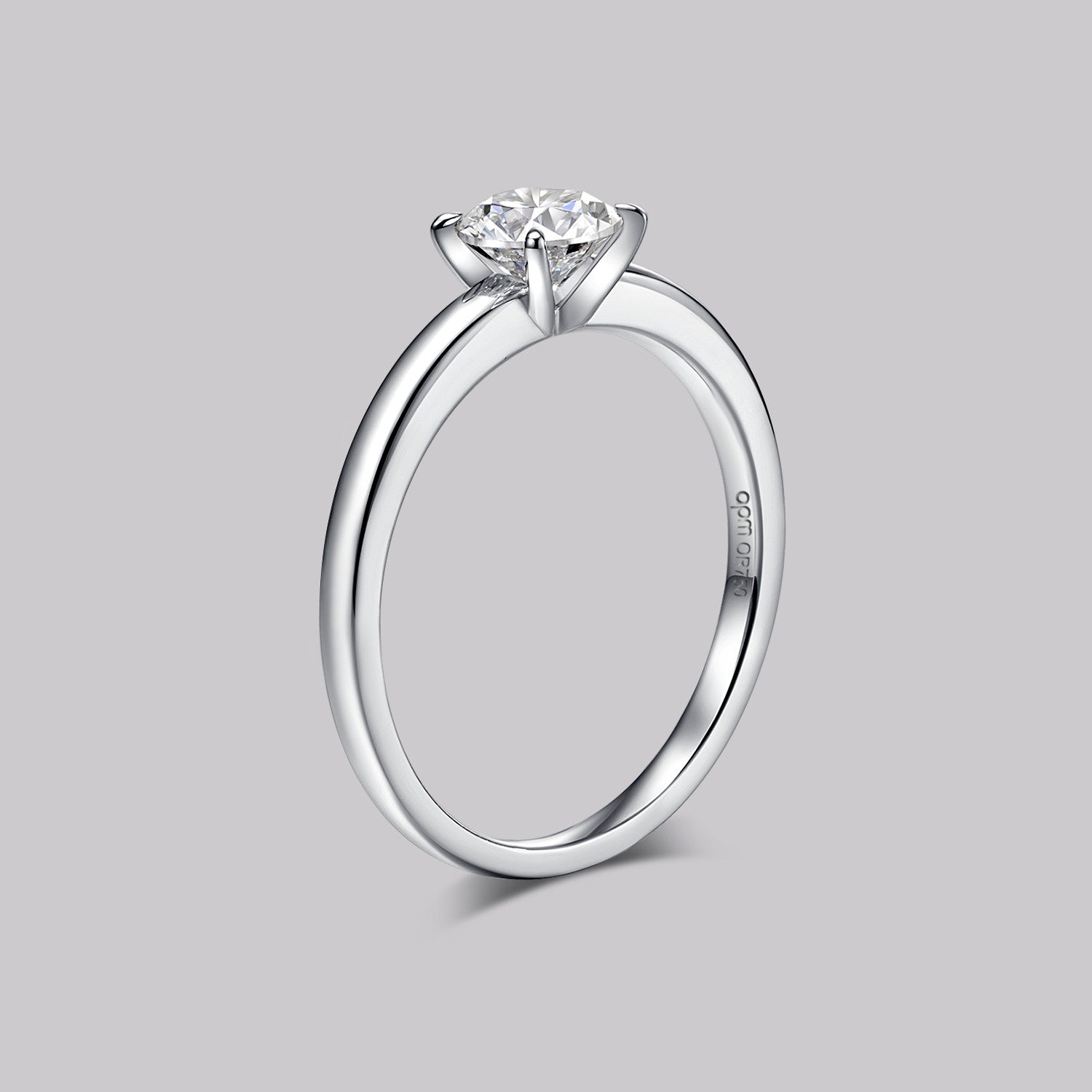 Solitaire Round Diamond Ring (0.50ct) - APM Monaco UK