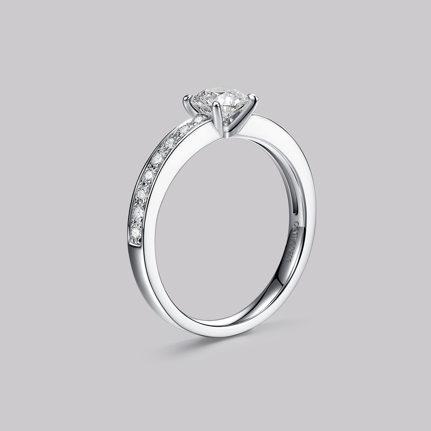 Pavé Round Diamond Ring (0.72ct) - APM Monaco UK