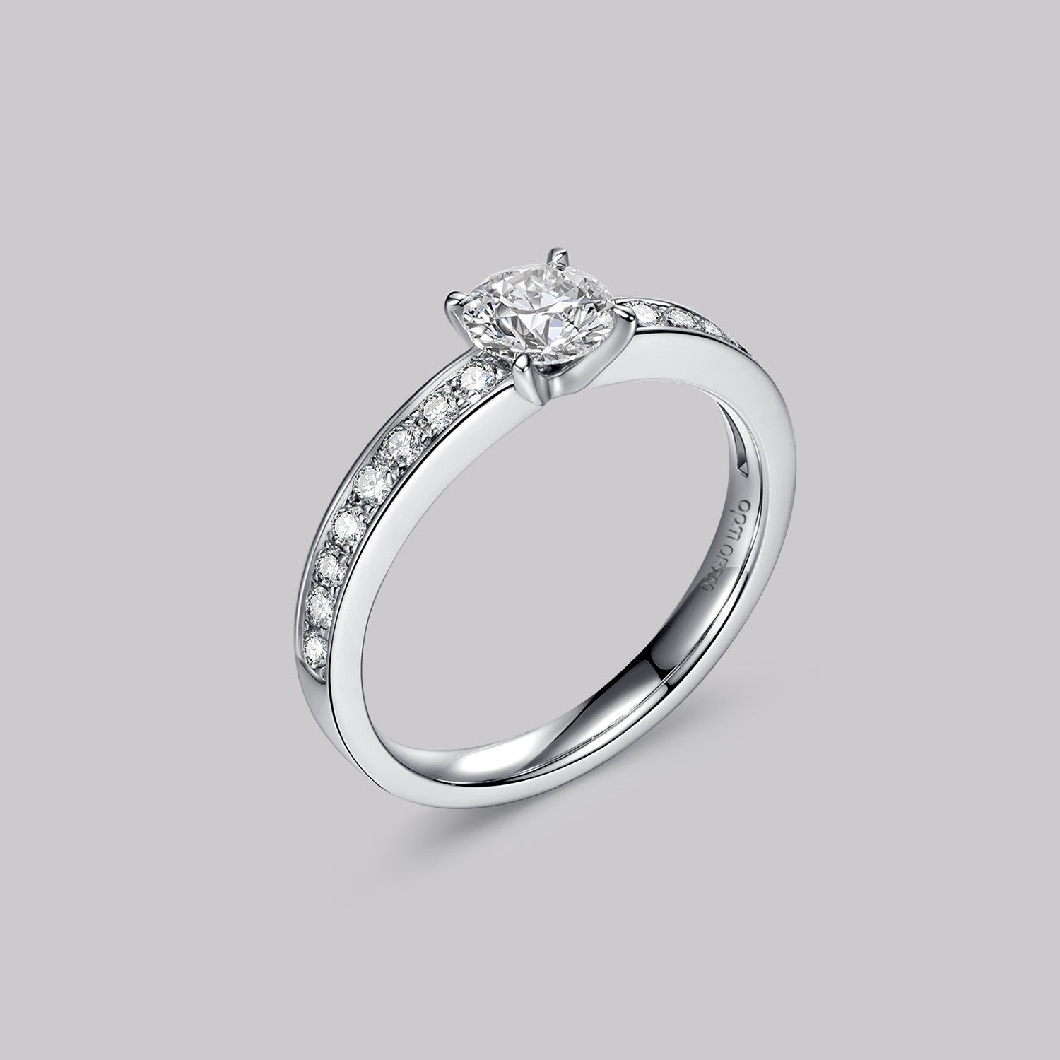 Pavé Round Diamond Ring (0.72ct) - APM Monaco UK