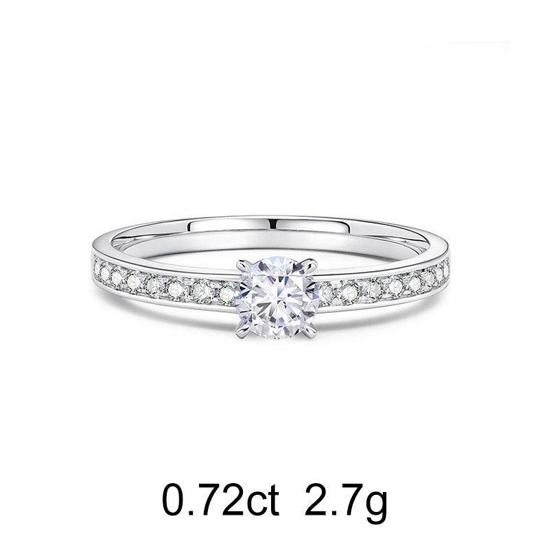 Pavé Round Diamond Ring (0.72ct)