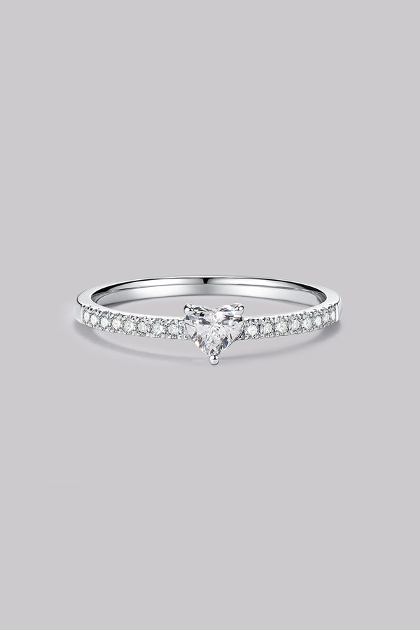 Pavé Heart Diamond Ring (0.48ct)