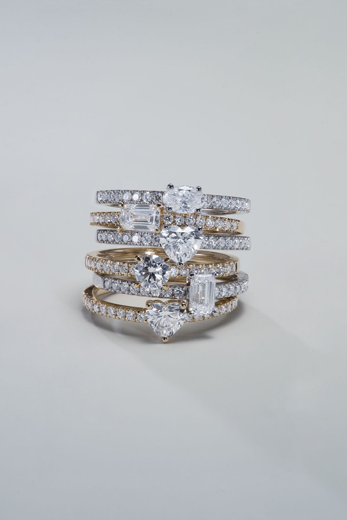 Pavé Oval Diamond Ring (0.39ct) - APM Monaco UK