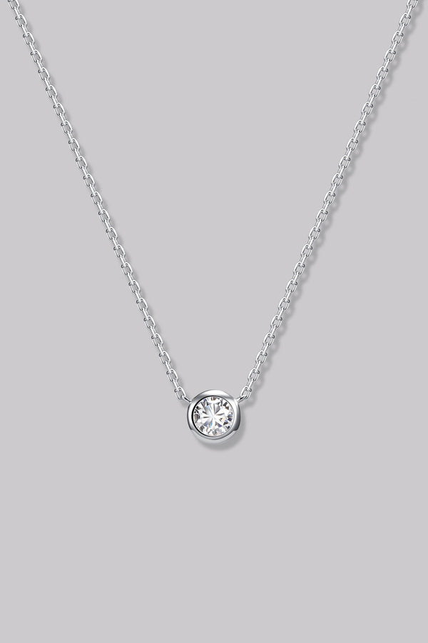 Round Diamond Necklace 0.14ct APM Monaco UK