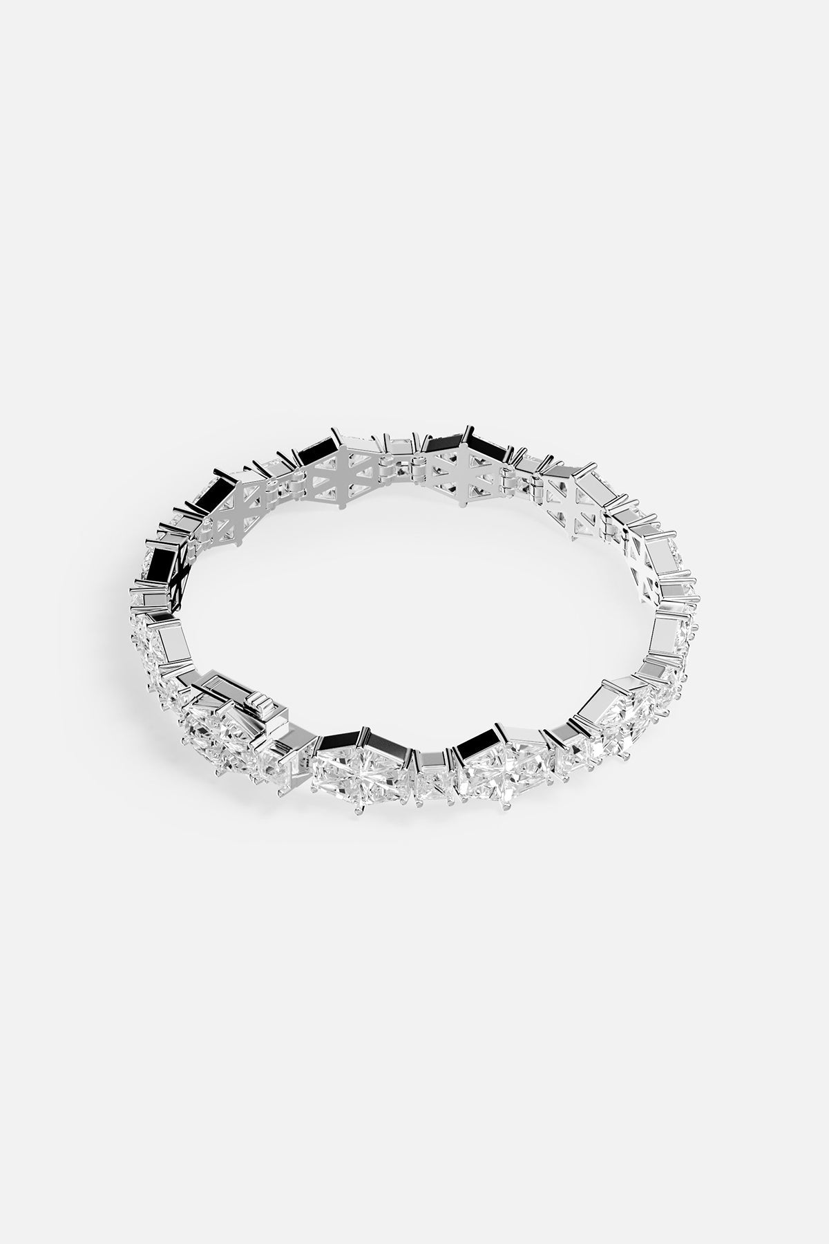 Art Deco Pavé Bracelet in silver tone- APM Monaco
