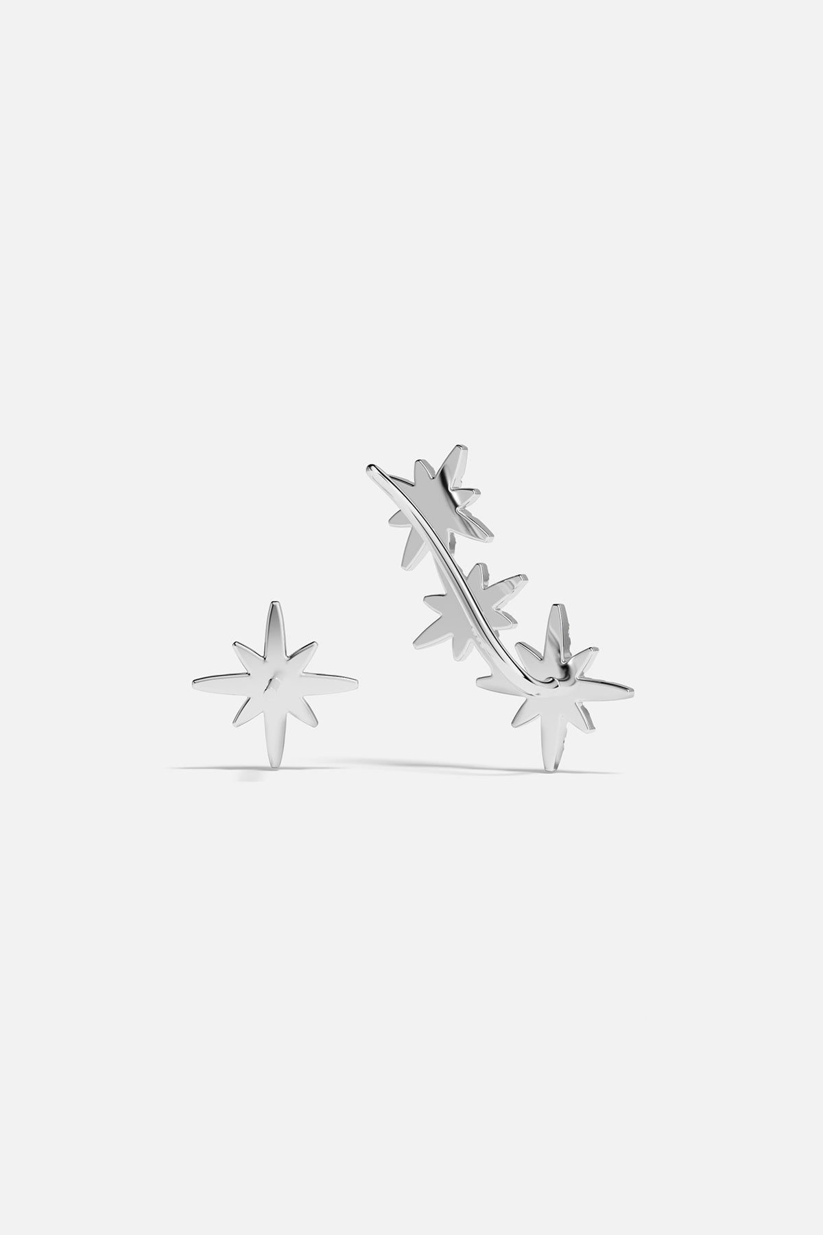 Back of meteorites earrings