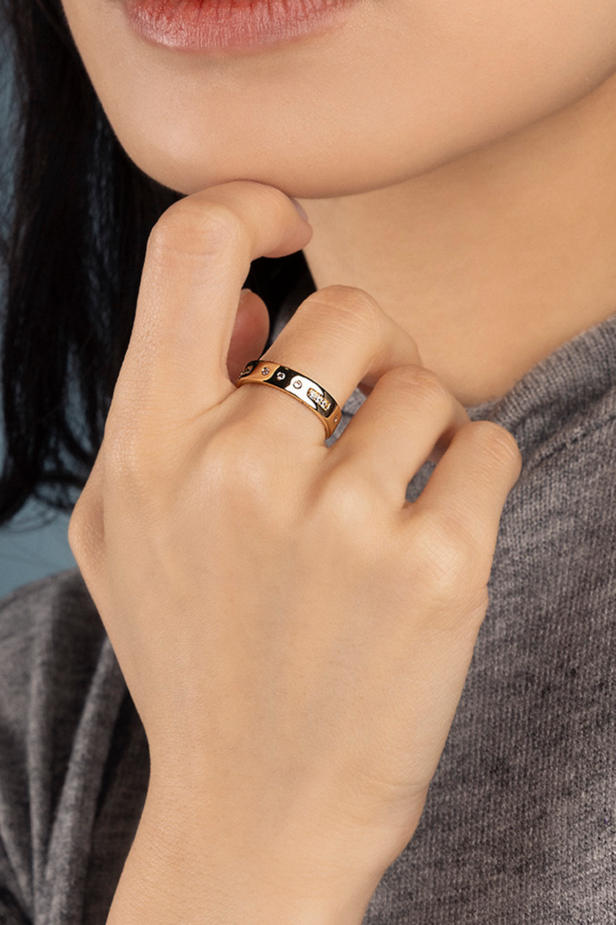 LOVE Morse Code Ring