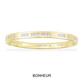 BONHEUR摩斯密码手镯-银白色