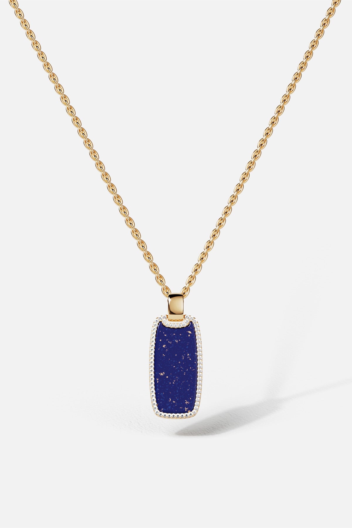 Lapis Lazuli Medal Chain Necklace - APM Monaco UK