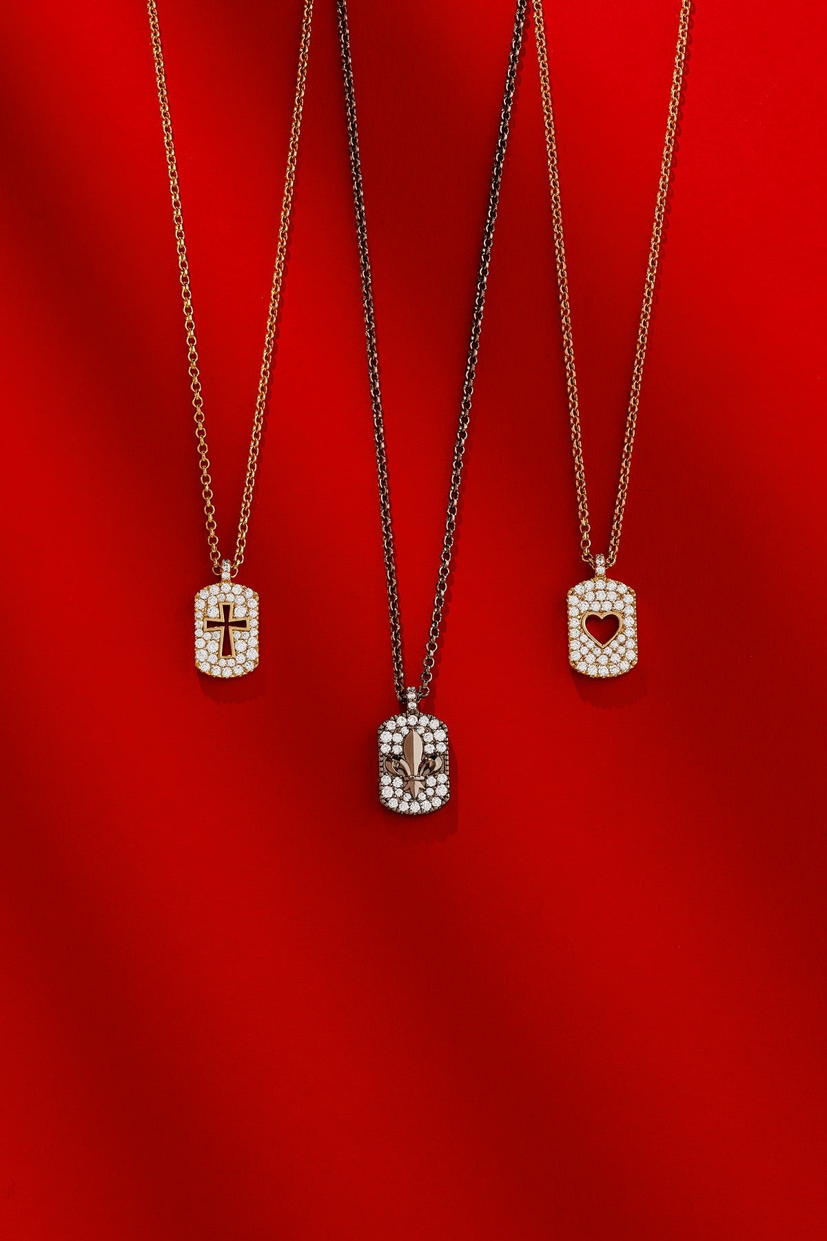 Pavé Cross Adjustable Necklace