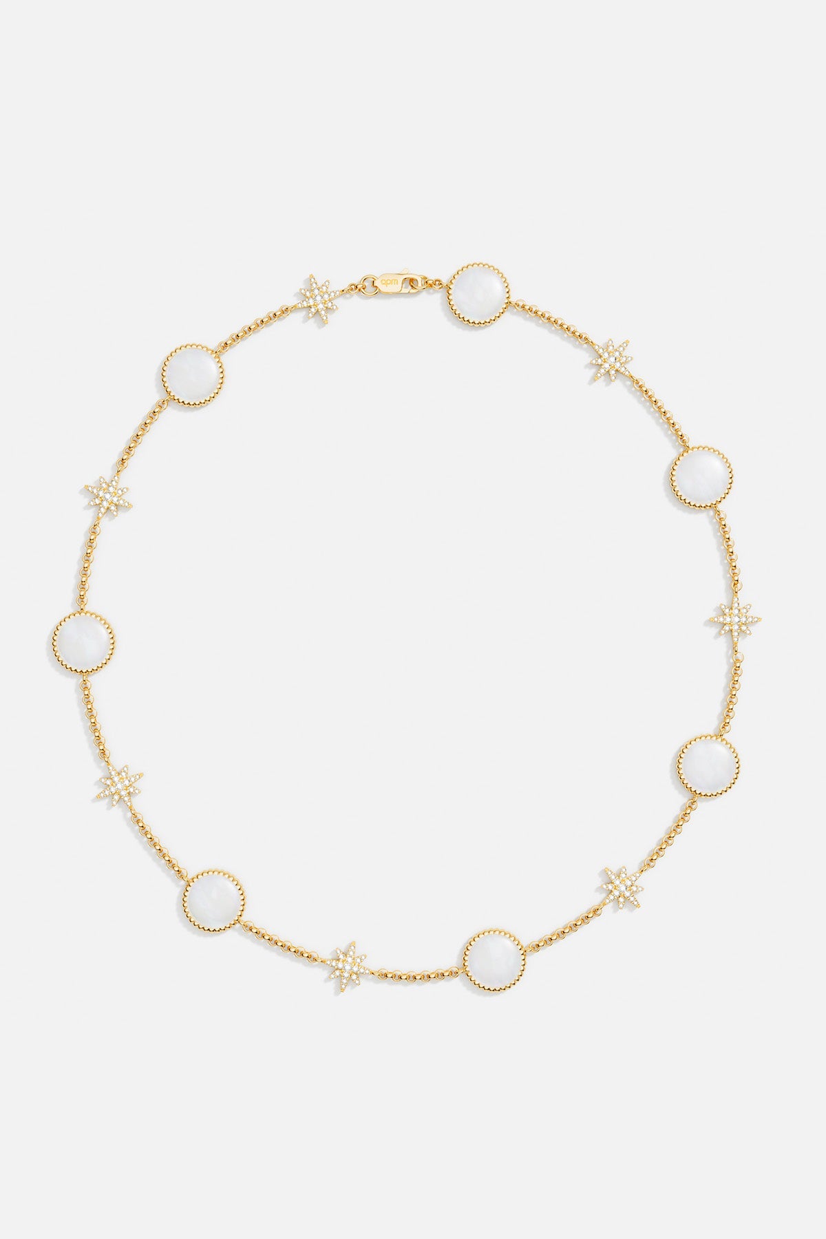 APM Monaco White Nacre Météorites Choker