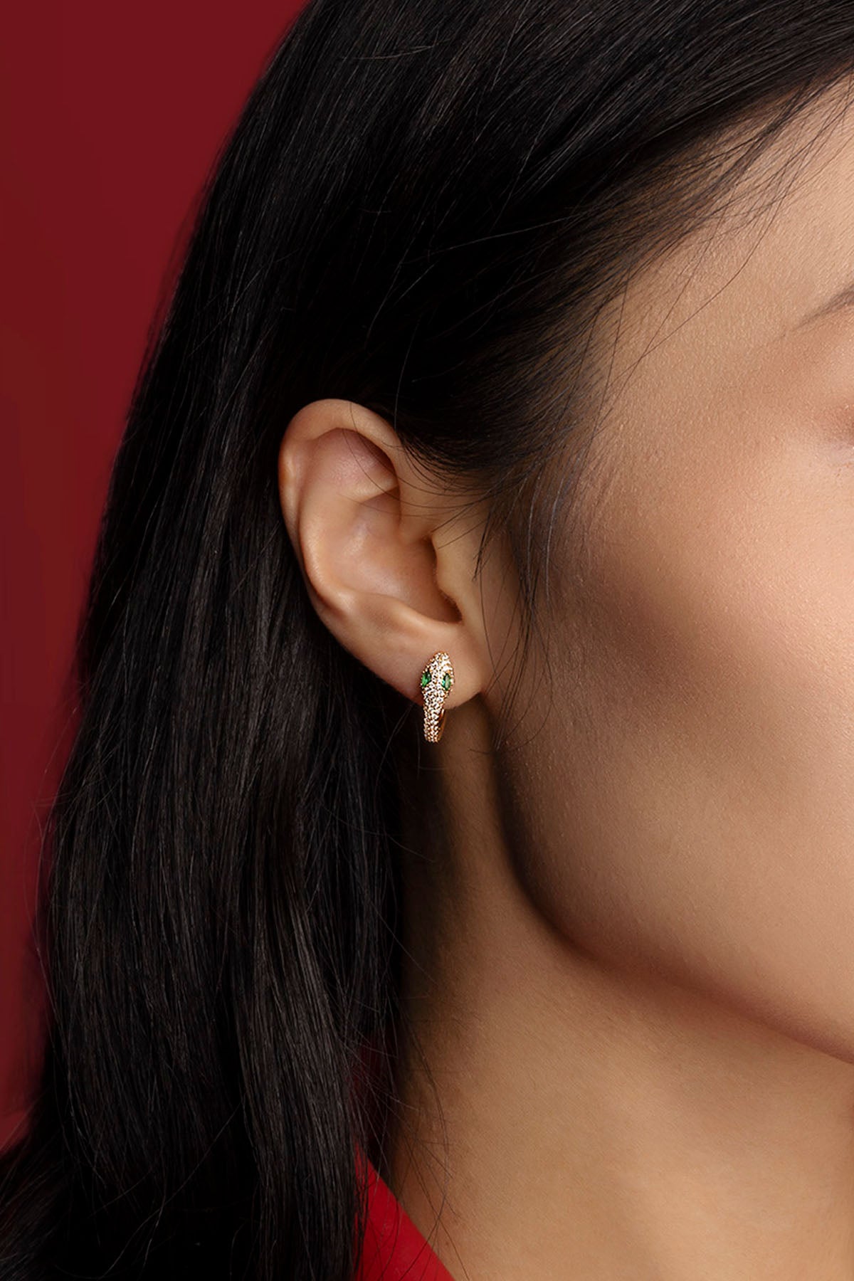 APM Monaco Kaa Earrings in Yellow Gold