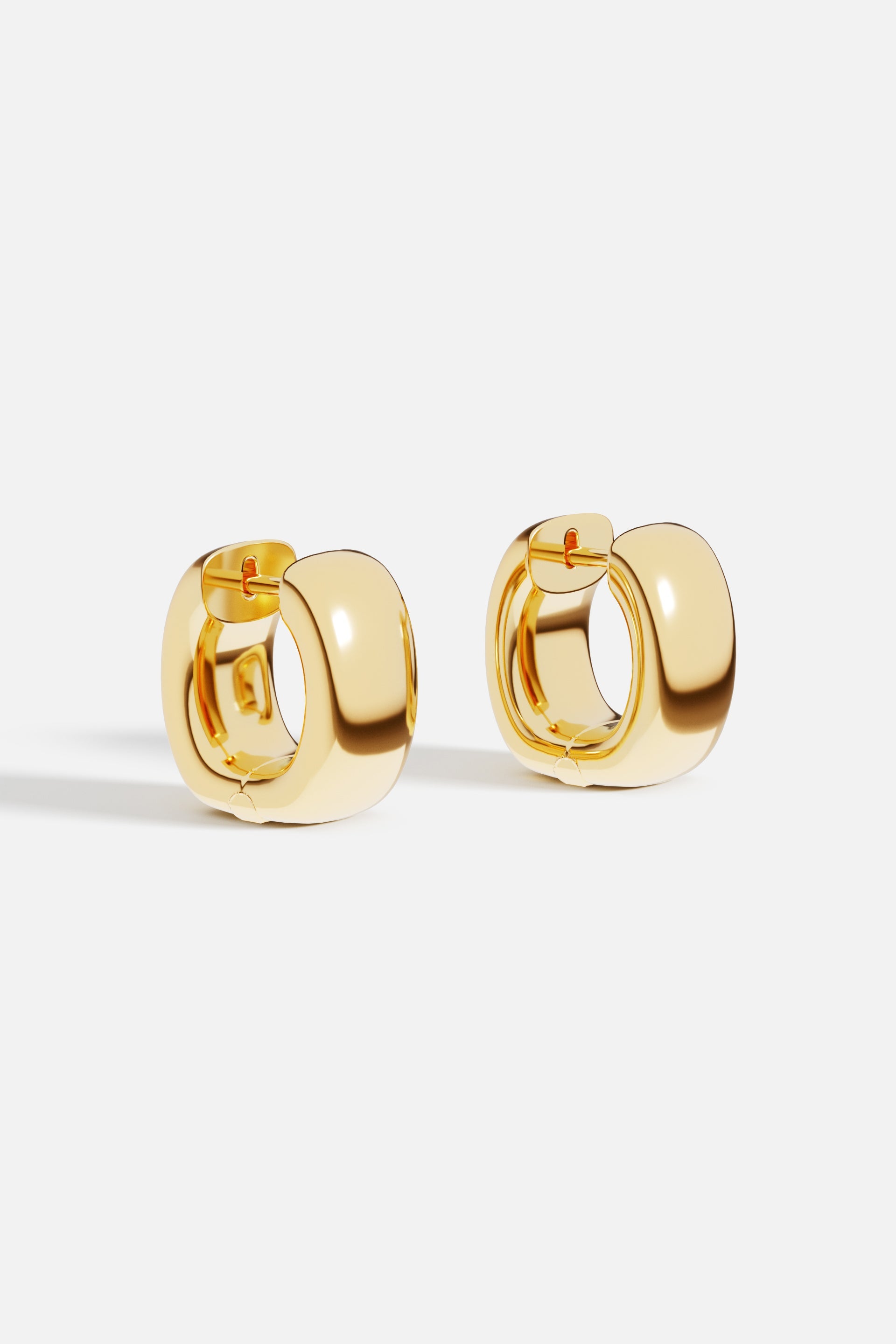 Chunky Gold Huggie Earrings