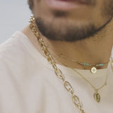 Embellished Météorites Y-drop Adjustable Necklace