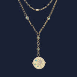 Embellished Météorites Y-drop Adjustable Necklace