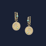 Embellished Météorites Hoop Earrings
