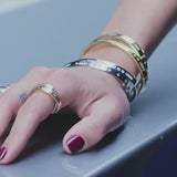 LOVE OUR PLANET Morse Code Double Ring