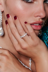APM Monaco Dragon Tail Ring in Silver