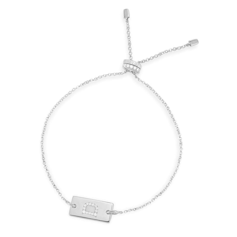 Alphabet Plate Adjustable Bracelet - APM Monaco UK