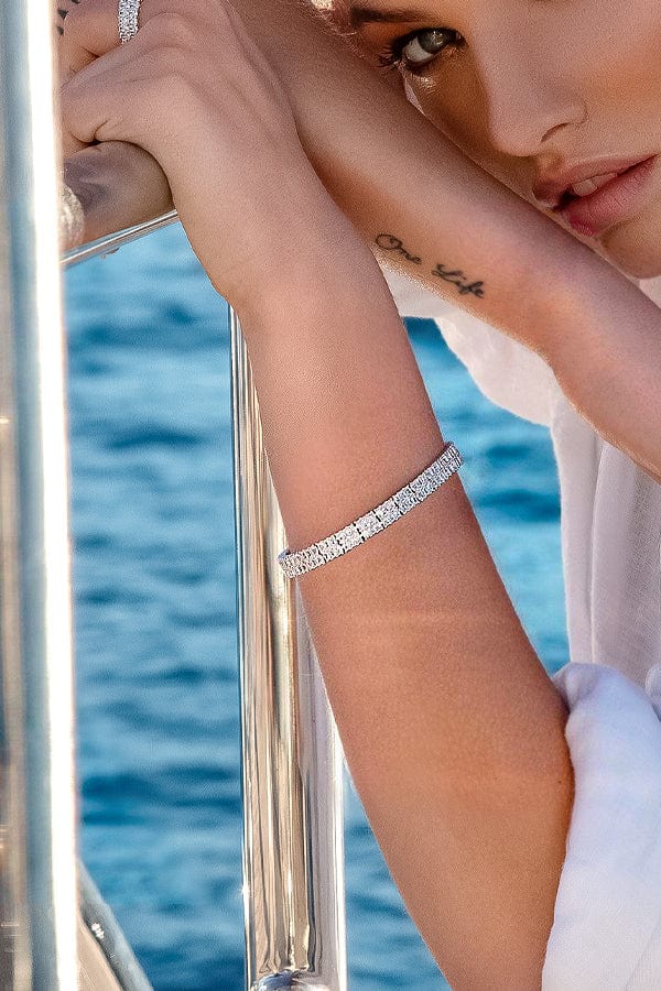 Eclat Double Row Bangle