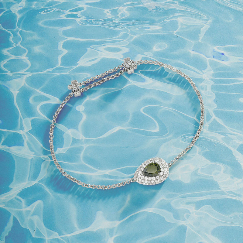 Green Pear Adjustable Bracelet