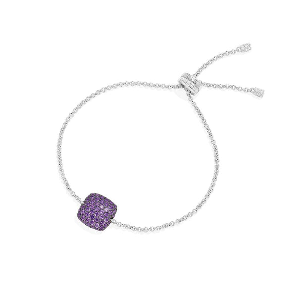 Purple Square Adjustable Bracelet
