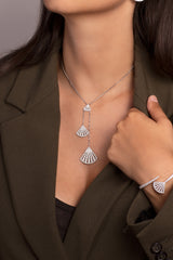 APM Monaco Flamenco Adjustable Necklace in Silver