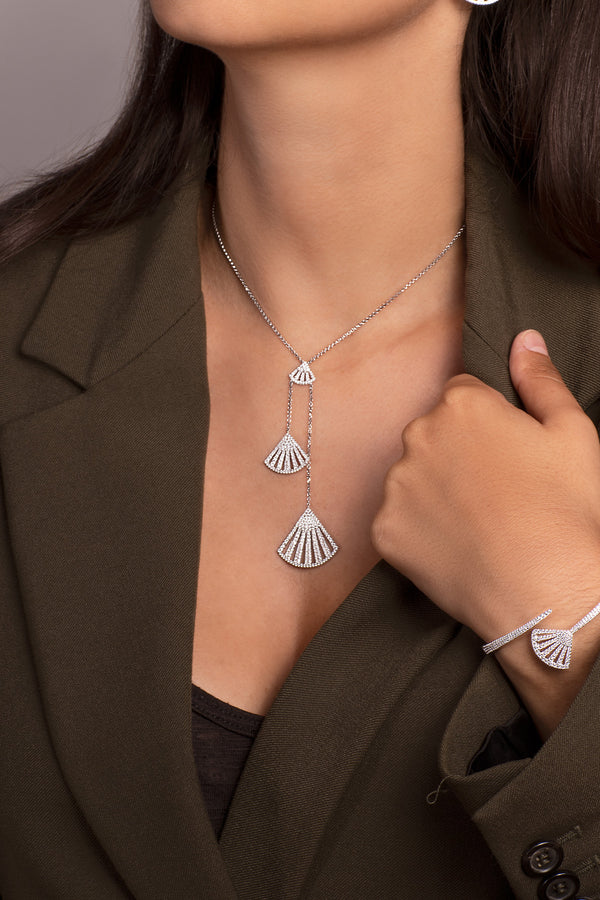 APM Monaco Flamenco Adjustable Necklace in Silver