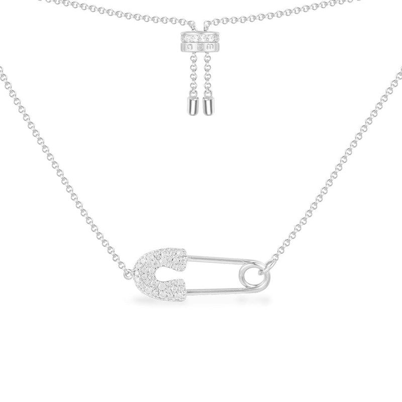 Safety Pin Adjustable Necklace