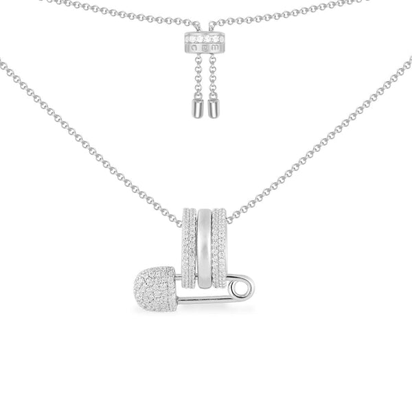 Safety Pin Adjustable Necklace