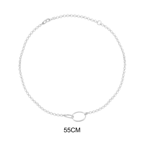 Intertwined Hoops Necklace