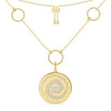 Galaxy Triple Hoop Adjustable Necklace