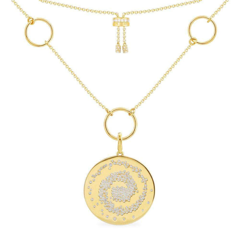 Galaxy Triple Hoop Adjustable Necklace