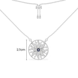Lucky Eye And Symbols Adjustable Necklace