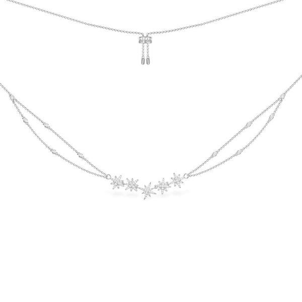 Météorites Double Chain Adjustable Necklace