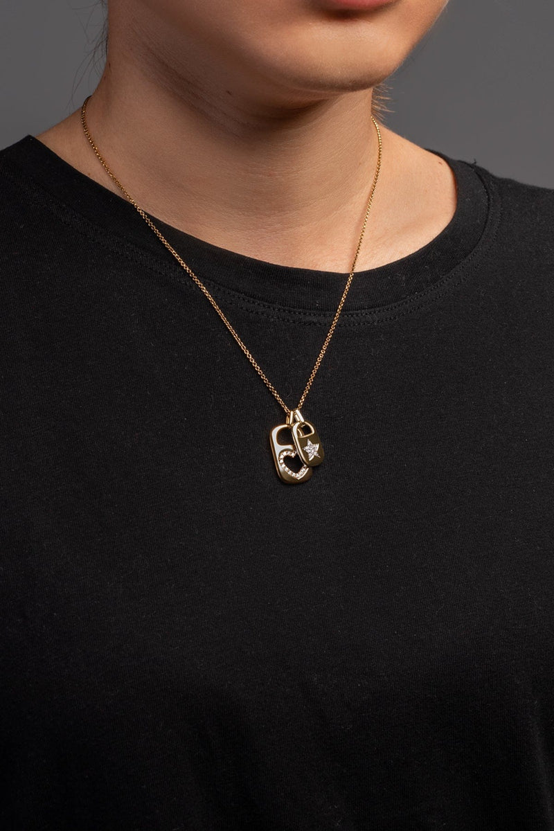 Heart & Twinkle Can Tab Adjustable Necklace