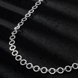 Pavé Round Chain Necklace
